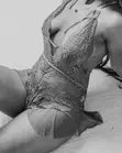 Fantasy Suits Black Lace Teddy - 5