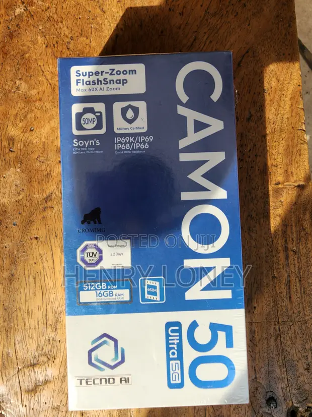 New Tecno Camon 50 Ultra 512GB Black - 1
