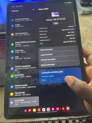 Samsung Galaxy Tab S7 FE 64GB Black