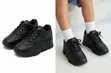 Kids Black Chunky School Shoes - 1