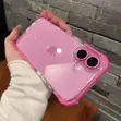 Luxury Pink Diamond Glitter Silicone iPhone Case - Magsafe Compatible - 3