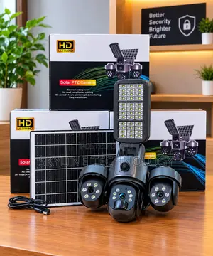 Solar PTZ Camera (4G) with 3 Lenses