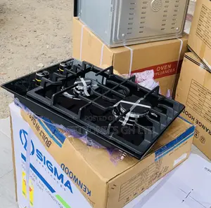 Kenwood 60cm Black Glass Inbuilt Hob (2 Gas + 2 Electric)