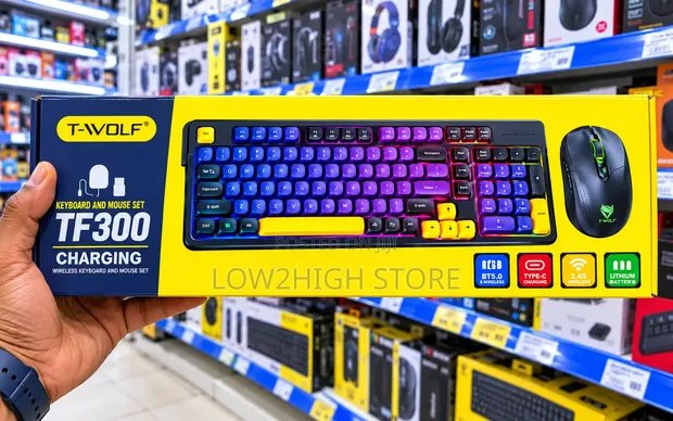 T-Wolf TF300 Wireless Keyboard Mouse Combo - 1