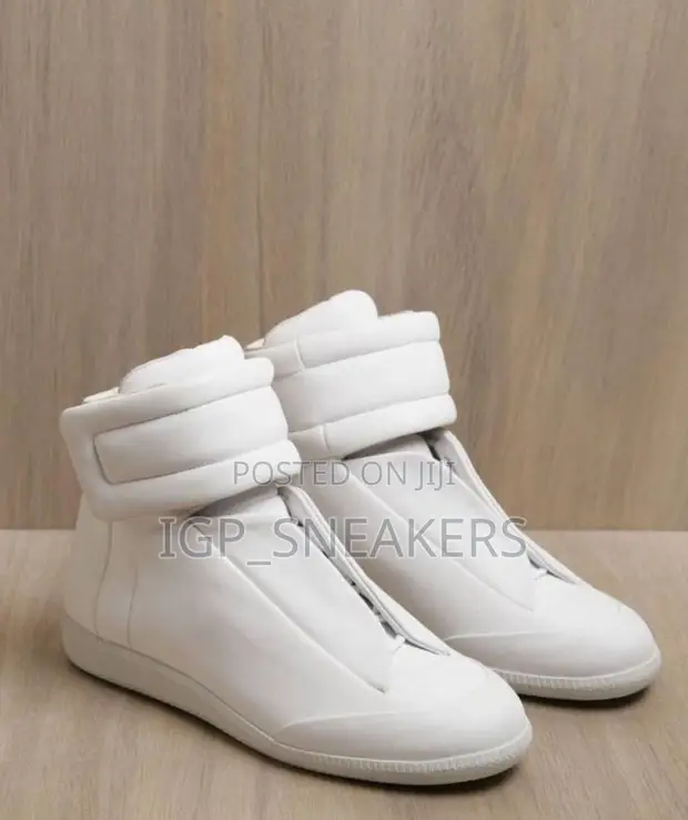 Maison Margiela Future Leather High-Top Sneakers - 1