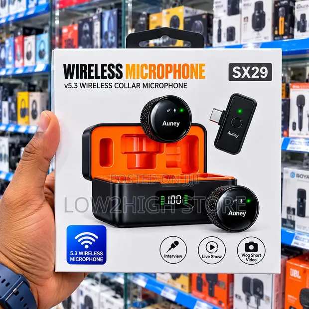 SX29 V5.3 Dual Wireless Collar Microphone - 1
