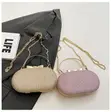 Ladies Cute Oval Clutch Bag - 1