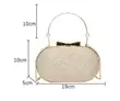 Ladies Cute Oval Clutch Bag - 3