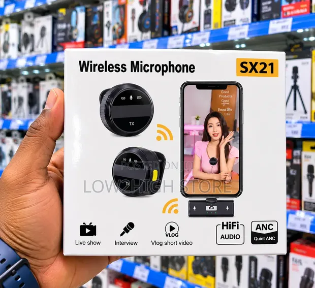 SX21 Dual Wireless Lavalier Microphone - 1