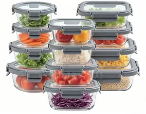 24pcs Glass Meal Prep Containers with Lids