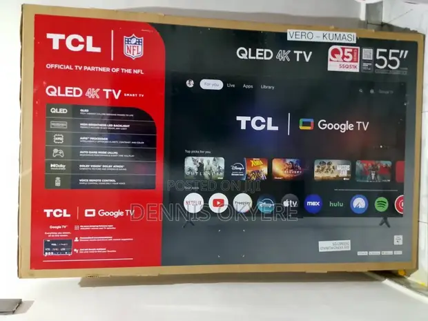 TCL QLED 4K TV - 55 Inch - 1