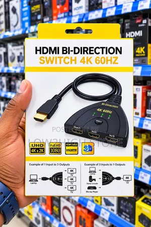 3-Port Bi-Directional HDMI Switch (4K@60Hz)