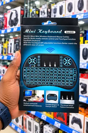 i8 Backlit Wireless Mini Keyboard with Touchpad