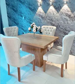 Modern Luxury Dining Table Set - White