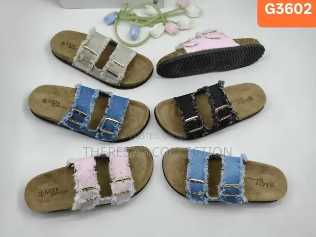 Women's Leather Slippers - 1