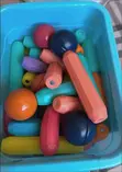Magnetic Balls and Rods Building Blocks Set - 72pc Multicolour - 2