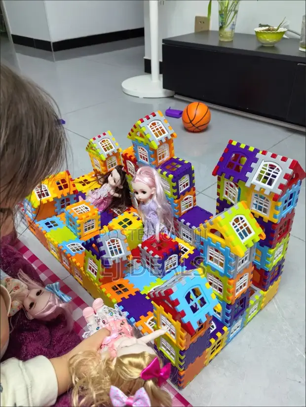 Extra Large Building Blocks - 210 Pieces with Storage - 1