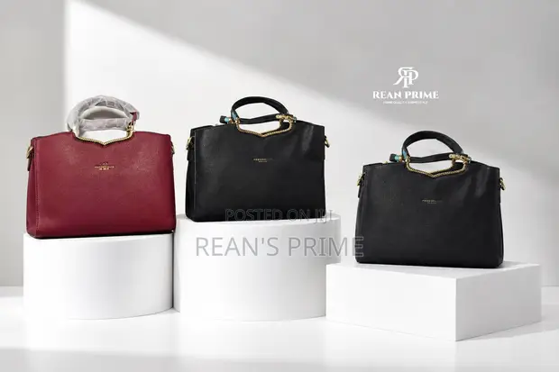 Kangaroo Medium Handbag - Red & Black - 1