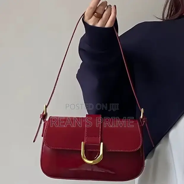 Shoulder Bags - Red, Wine & Black - 1