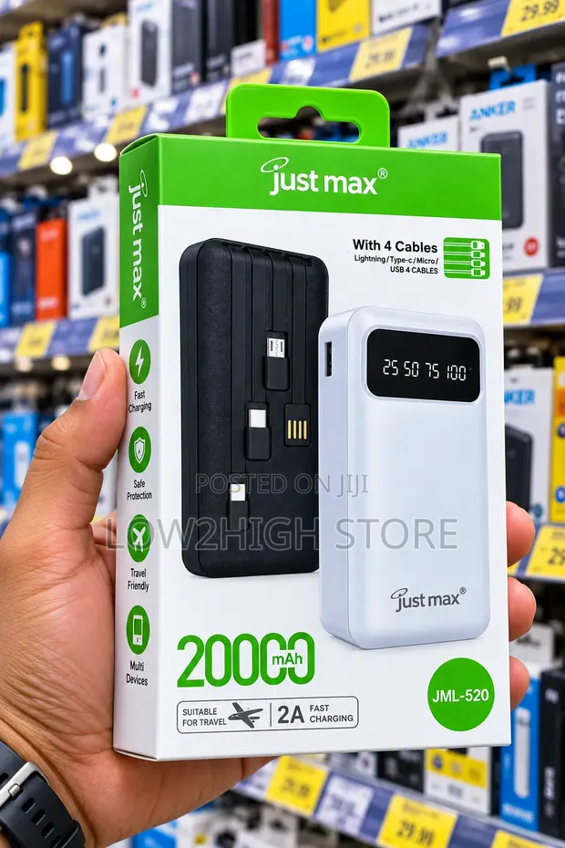 Just Max JML-520 20,000mAh Power Bank - 1