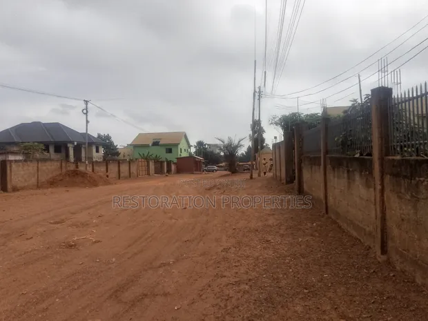 Half Plot with 3-Bedroom Storey Building Footings in Adenta for Sale - 1