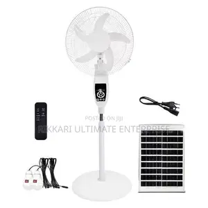 Solar Rechargeable Standing Fan - 16-inch