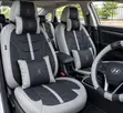 Premium Leather Seat Covers with Pillows & Steering Cover - 1