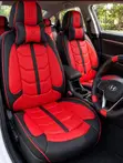 Premium Leather Seat Covers with Pillows & Steering Cover - 2