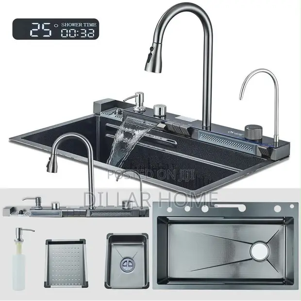 Wholesale Modern Nano-Black Stainless Steel Kitchen Sink - 1