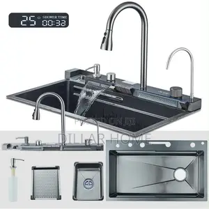 Wholesale Modern Nano-Black Stainless Steel Kitchen Sink