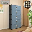 5-Layer Modular Storage Cabinet with Double Doors - 1