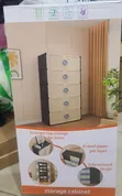 5-Layer Modular Storage Cabinet with Double Doors - 2
