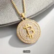 Bitcoin Letter Round Pendant Necklace - 2
