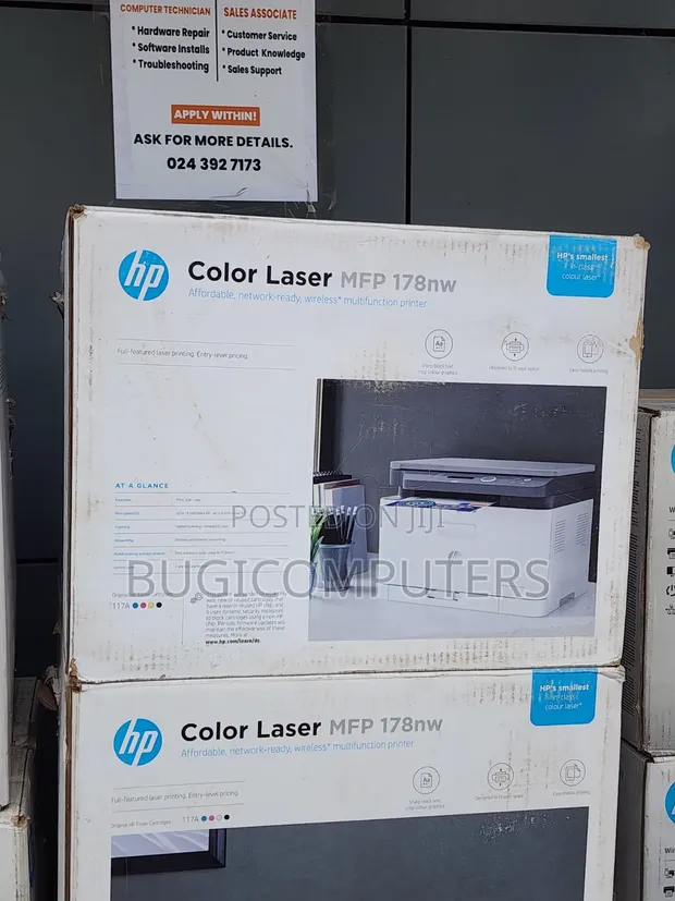 HP Color LaserJet MFP 178nw Printer - 1