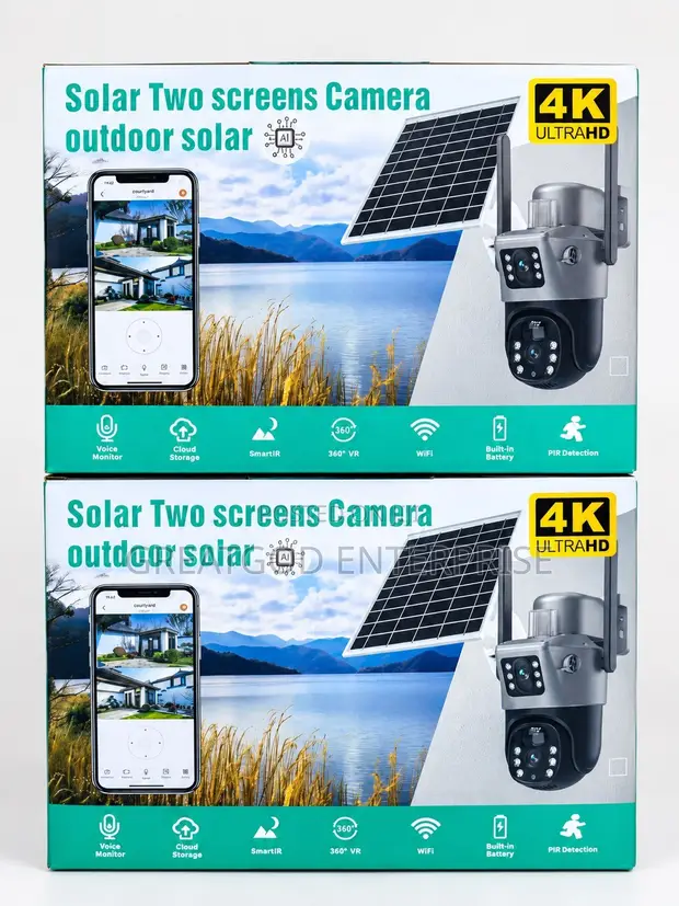 Solar Two Screens 4K Wireless Outdoor Camera - 1