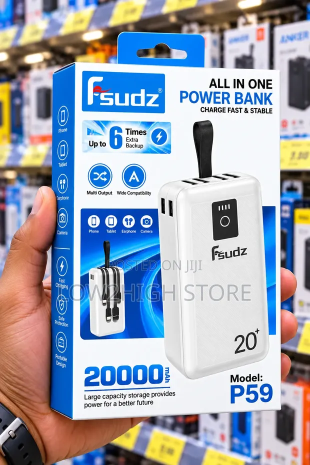 Fsudz P59 20,000mAh Power Bank - 1