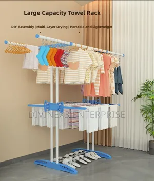 Multi-Tier Foldable Clothes Drying Rack