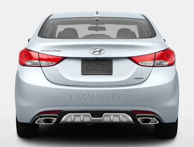 Hyundai Elantra 2012 Rear Bumper Diffuser - 1