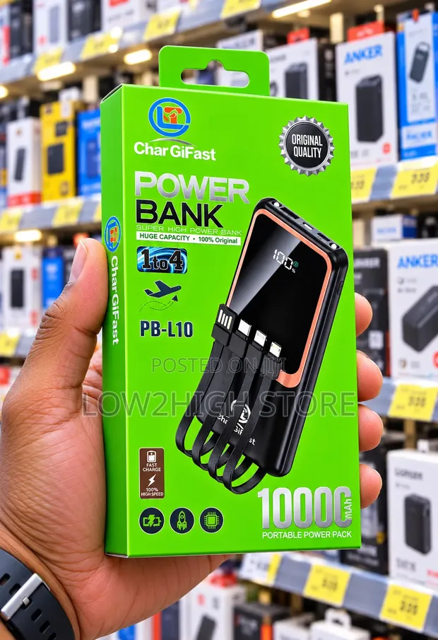 Char Gifast PB-L10 10,000mAh Power Bank - 1
