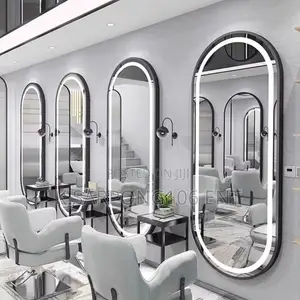Salon Mirror with LED Light and TV