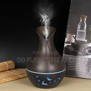 Wood Grain Aroma Diffuser with Mountain Peak