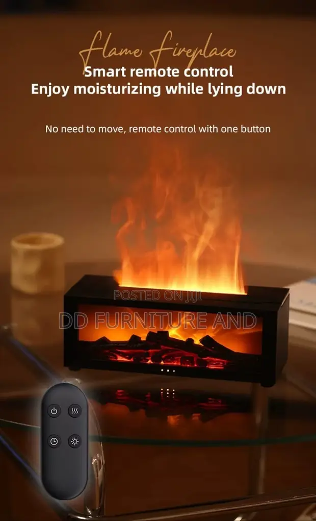 Flame Fireplace Aroma Diffuser & Humidifier - 1