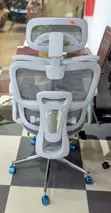 Ergonomic Mesh Office Chair with Headrest & Footrest - Grey - 2