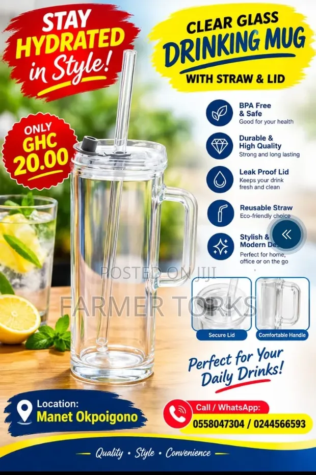 Glass Jar for Drinking - 1
