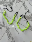Double Leg Elastic Safety Tool Lanyard with Carabiners - 1