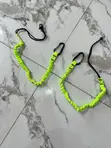 Double Leg Elastic Safety Tool Lanyard with Carabiners - 2