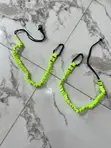 Double Leg Elastic Safety Tool Lanyard with Carabiners - 3
