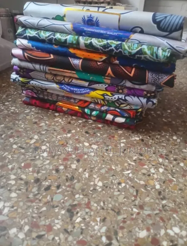 Original African Print Fabric - 6 Yards - 1