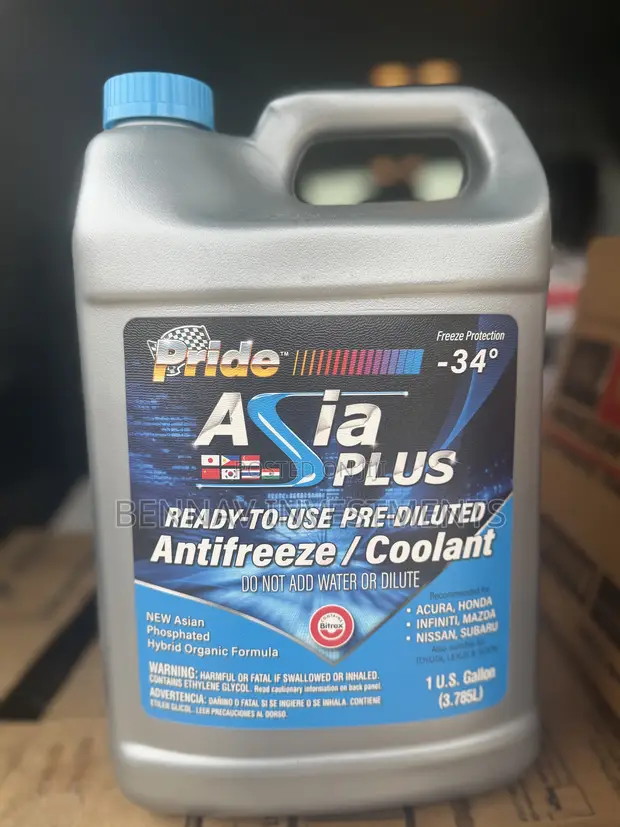 Pride Asia-Plus Pre-Diluted Blue Anti-Freeze/Coolant - 1