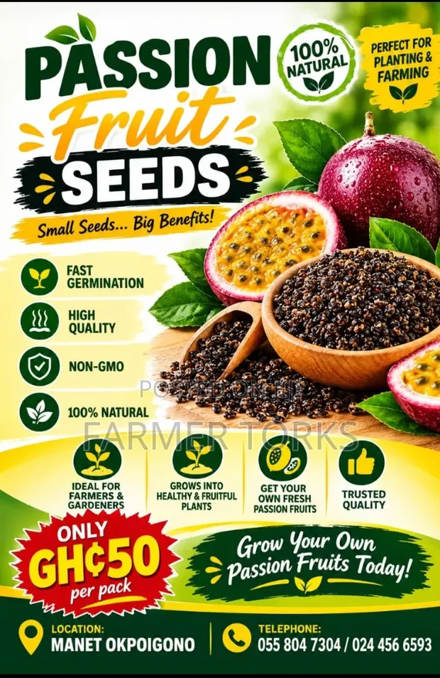 Passion Fruit Seeds for Planting - 1